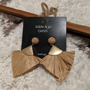 3 for $30 | Straw boho earrings